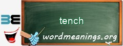 WordMeaning blackboard for tench